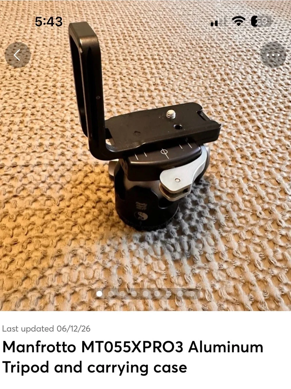 RRS BH-40 Ball Head with Lever-Release Clamp — Black/Silver